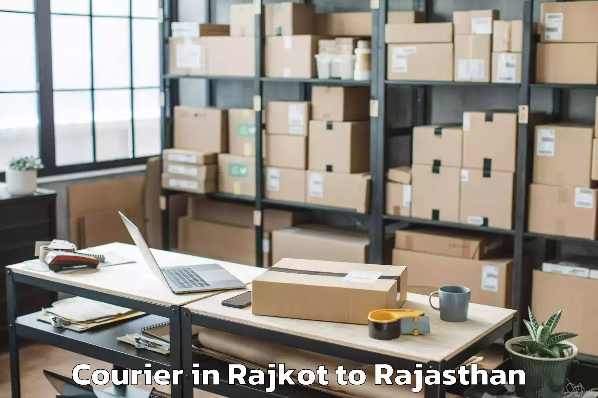 Quality Rajkot to Sangam University Bhilwara Courier